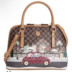Giani Bernini Holiday Bears Dome Satchel, Created for Macy's